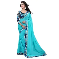 RJB women's georgette saree with blouse piece - combo of 2( multicolour )-thumb1