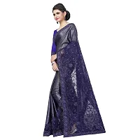 RJB Women's Georgette Saree with Blouse Piece (Blue )-thumb1