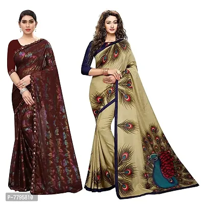 Beige and Green Women's Premium Italian Silk Discipline Day School Uni–  Uniform Sarees