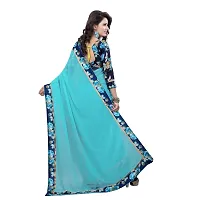 RJB women's georgette saree with blouse piece - combo of 2( multicolour )-thumb4