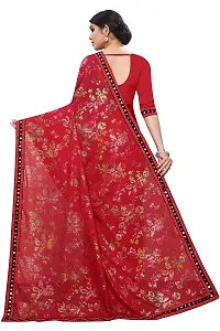 RJB women's silk bland digital printed saree with blouse pieace (2260-gulab_red_free size)-thumb2