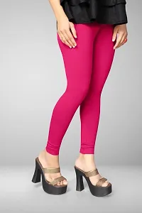 PELIAN The Ultimate Leggings | Super-High Waisted | Non-Transparent Cloud Soft Fabric | Ankle Length (M, Pink)-thumb2