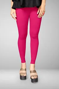 PELIAN The Ultimate Leggings | Super-High Waisted | Non-Transparent Cloud Soft Fabric | Ankle Length (M, Pink)-thumb1