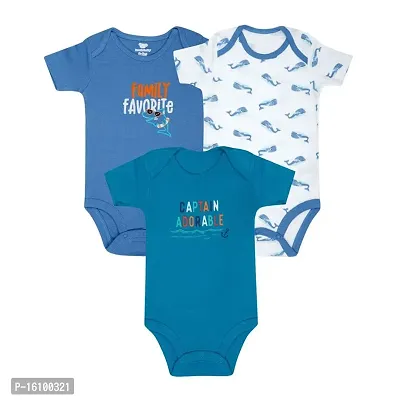 PELIAN Unisex Baby Cotton Clothing Set - Romper  Sleepsuit- Combo Pack of 3 ( PL-489)