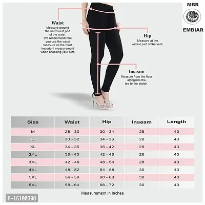 PELIAN EMBIAR Regular Fit Full Length Women's and Girls Cotton Two-Way Leggings Red Color-thumb4