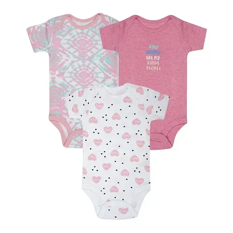 PELIAN Unisex Baby Clothing Set - Romper Sleepsuit- Combo Pack of 3 ( PL-513)