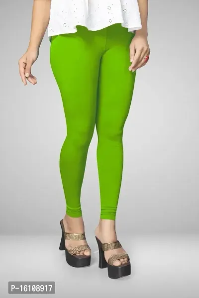 PELIAN The Ultimate Leggings | Super-High Waisted | Non-Transparent Cloud Soft Fabric | Ankle Length (3XL, Dark Green)-thumb3