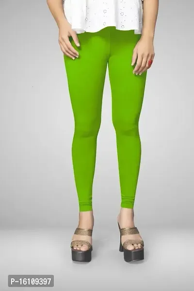 PELIAN Women's Cotton Blend Regular Fit Leggings | Super-High Waisted | Non-Transparent | Soft Fabric | Full Length ()-thumb3