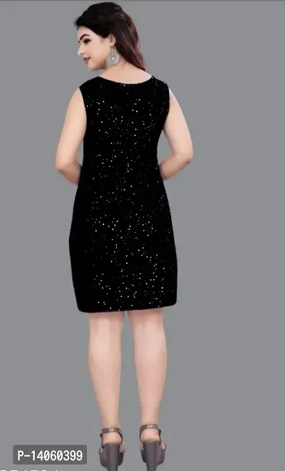 Stylish Velvet  Bodycon Dress For Women-thumb4