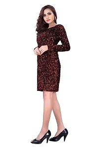 Stylish Velvet  Bodycon Dress For Women-thumb2