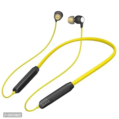 Stylish Yellow In-ear Bluetooth Wireless Earphone With Microphone