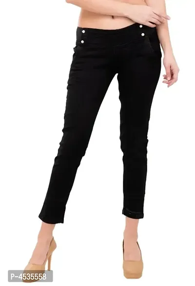 Black 4 Pearls Women Jegging