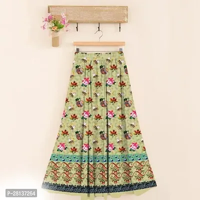 Stunning Multicoloured Cotton Printed Ethnic Skirt For Women-thumb0