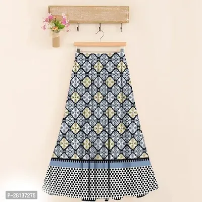 Stunning Multicoloured Cotton Printed Ethnic Skirt For Women-thumb0