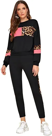 Stylish Cotton Blend Track Suit For Women-thumb0