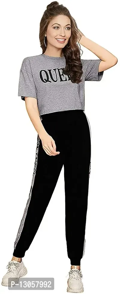 Stylish Cotton Blend Track Suit For Women-thumb3