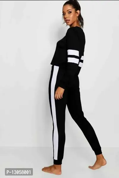 Stylish Cotton Blend Track Suit For Women-thumb0