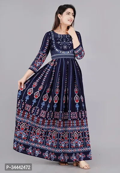 Blue Anarkali Kurta For Woman-thumb0