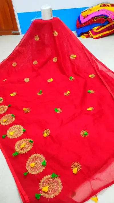 Attractive Cotton Sarees With Blouse Piece