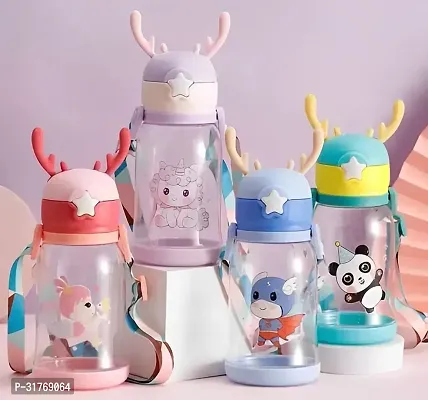 Cute Design  Water Bottle for Kids, 500 ML Pack Of 1  Assorted