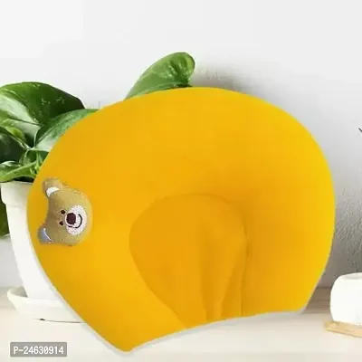 Comfortable Yellow Poly Cotton Neck Support Pillow