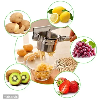 Stainless Steel Potato Ricer Potato Masher Fruit, Vegetable  Food Masher and Juicer Best for - Orange Apple Watermelon Pomegranate Juice Squeezer Mashing-thumb5