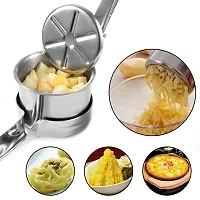 Potato Ricer and Masher Large Heavy Duty Stainless Steel Manual Masher Ricer Kitchen Tool Food Ricer Press Strainer Great for Smooth and Fluffy Mashed Potatoes, Puree, Fruit Juicer-thumb3