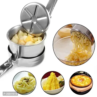 Potato Ricer and Masher Large Heavy Duty Stainless Steel Manual Masher Ricer Kitchen Tool Food Ricer Press Strainer Great for Smooth and Fluffy Mashed Potatoes, Puree, Fruit Juicer-thumb4