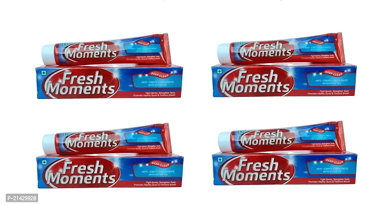 Fresh Moments Anti-Cavity Toothpaste With Clove Oil (Pack Of 4) Each Of 100g-thumb0