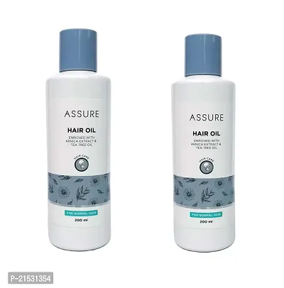 Assure Hair Oil With Arnica Extract  Tea Tree Oil Hair Care (Pack Of 2) Each 200ml