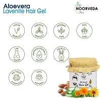 Noorveda Lavenite Aloe Vera Hair Cream Gel for Hair Growth, Hair Fall, Thick Hair  Conditioning With Arnica  Argan Oil (180 gm)-thumb1