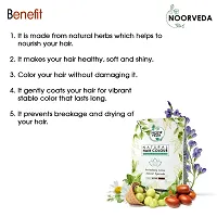 Noorveda Brown Natural Hair Colour, Made of 100% Organic Herbs For Hair Care  Conditioning - 100 Gms (25 G x 4 Sachets)-thumb2