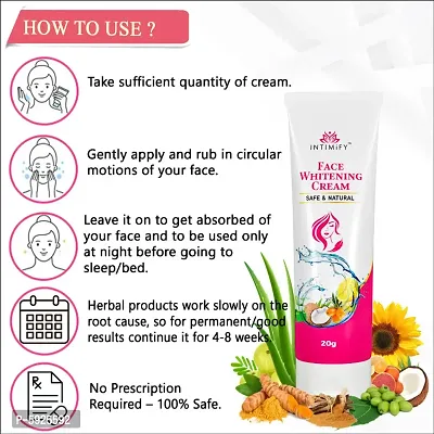 Intimify Face Whitening Cream for Skin Lightening, Face Care, Skin care, Anti acne, Anti Wrinkles and Moisturizer, Premium Skin Care ( 20 gms).-thumb4