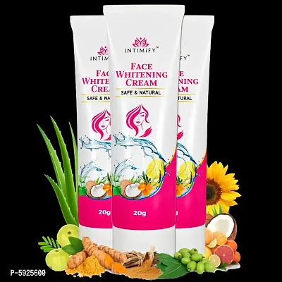 Intimify Face Whitening Cream for Skin Lightening, Face Care, Skin care, Anti acne, Anti Wrinkles and Moisturizer, Premium Skin Care ( 20 gms x 3pc).