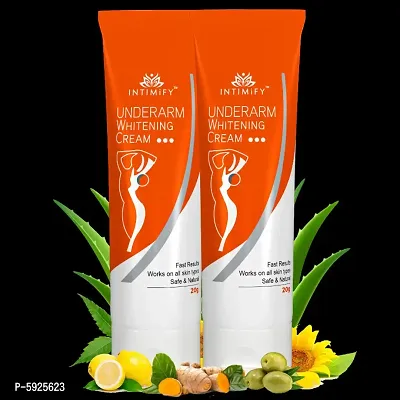 Intimify Underarm Whitening Cream for Smoother Underarm, mild pimples and dark spots and whiter Underarms (20 gms x 2pc).