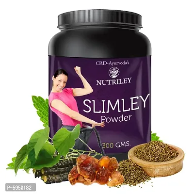 Nutriley Slimley Fat Burner/Slimming Powder for Weight loss, Fat loss, Weight loss protein, Weight loss herbal medicine, Fat burner powder (300 gms).-thumb0