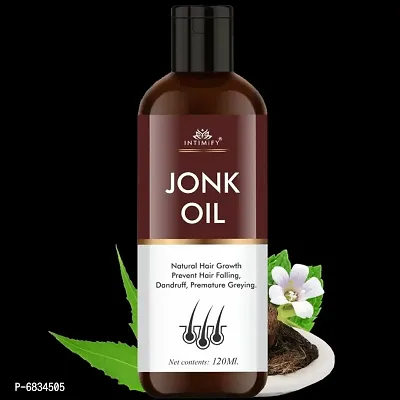 Intimify Jonk hair oil, Hair growth oil, Leech hair oil for men  women develops new hair and promotes hair growth 120ml pack of 1.-thumb0