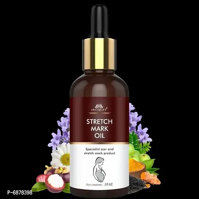 Intimify Stretch mark oil, Skin stretch mark oil, Stretch mark remover oil,removes stretch mark  scars promotes skin cell regeneration in 30ml Pack of 1.