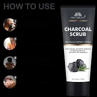 Intimify Charcoal face scrub, Face Glowing scrub makes skin soft and smooth 100g Pack of 1.-thumb3