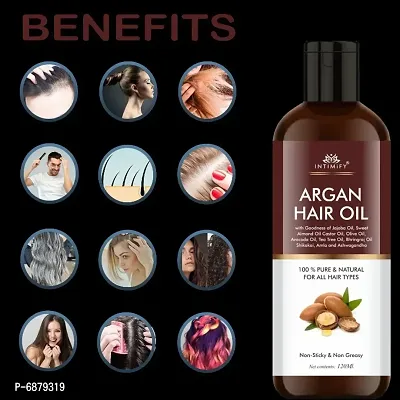 Intimify Argan hair oil, Hair fall oil,Reduce hair loss and Promote hair growth 120ml in pack of 1.-thumb2