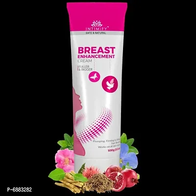 Intimify Breast enhancement cream , Breast massage cream , Breast massage cream for girls makes Breast skin smooth  bigger size 100g Pack of 1.-thumb0