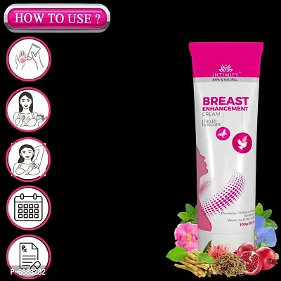 Intimify Breast enhancement cream , Breast massage cream , Breast massage cream for girls makes Breast skin smooth  bigger size 100g Pack of 1.-thumb2