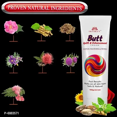 Intimify Butt Uplift  Enhancement Cream , Butt cream , Big ass cream makes butt size big and tight 100g Pack of 1.-thumb3