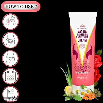 Intimify Vagina whitening cream , Vagina tightening cream removes dryness  make smooth skin 100g Pack of 1.-thumb2