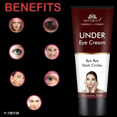 Intimify Under eye cream, Under eye cream for dark circles for all skin types reduce wrinkles 20gm Pack of 2.-thumb2