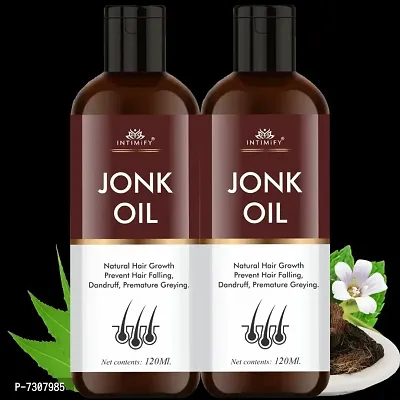 Intimify Jonk hair oil, Hair dandruff oil, Hair fall oil, hair Strengthening 100% Herbal 120ml pack of 2.-thumb0