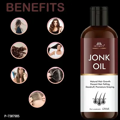 Intimify Jonk hair oil, Hair dandruff oil, Hair fall oil, hair Strengthening 100% Herbal 120ml pack of 2.-thumb4