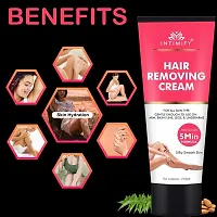 Intimify Natural Hair removal cream, Bikni line remover, effective hair removal in just 5-10 mins keeps skin white  brightening 100gm pack of 2.-thumb1