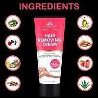 Intimify Natural Hair removal cream, Bikni line remover, effective hair removal in just 5-10 mins keeps skin white  brightening 100gm pack of 2.-thumb2