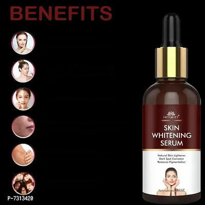 Intimify Skin whitening serum, Skin Brightening, Scars removal, pigmentation from face permanent skin glow in 30ml Pack of 2.-thumb2